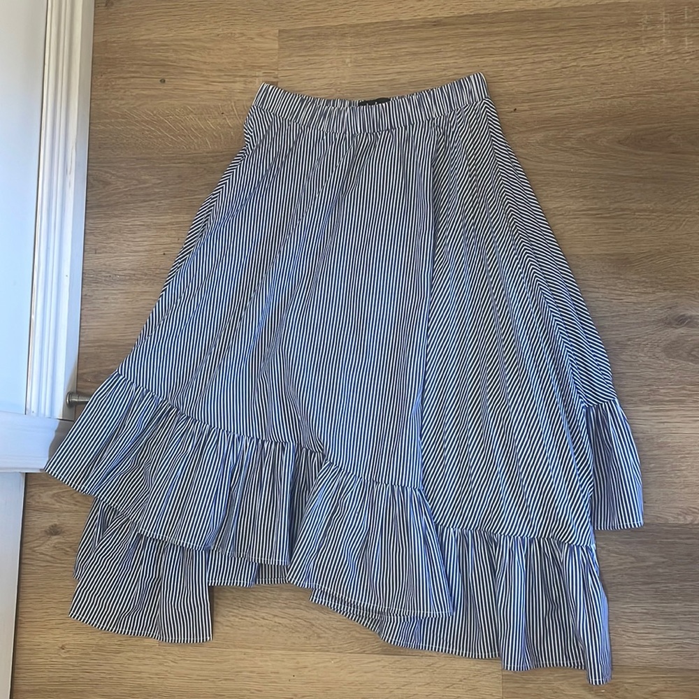 Never worn Long striped skirt size XS